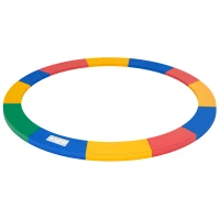 HOMCOM Coussin de protection pour trampoline de remplacement Ø 366 cm résistant aux rayons UV, anti déchirure rouge(m-1)