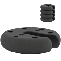 Outsunny 4 x 2,2 kg Gewichte für Pavillon, Bierzelt, stapelbar, Zementkern, Ø 20 x 4,5 cm, Schwarz