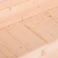 Outsunny Letto per Orto Rialzato, Orto Urbano Pensile Tavolo Porta Piante con Fodera in Tessuto per Giardino, 122.5x56.5x76cm, Legno(m-8)