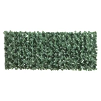 Outsunny Haie Artificielle Brise-Vue décoration Rouleau 2,4L x 1H m Feuillage réaliste Anti-UV Vert(m-10)