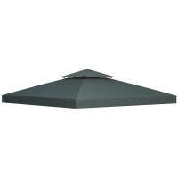 Replacement Canopy Top 3L x 3W (m) Charcoal grey