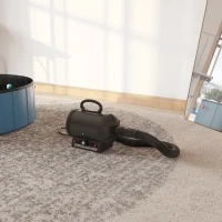 PawHut Profi Hundefön Tierfön Pet Dryer Flüsterfön Hundetrockner 2800W Metall Schwarz 40 x 16 x 20 cm(m-9)