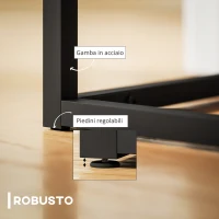 HOMCOM Panca da Ingresso Moderno in Acciaio, Spugna e Tessuto Vellutato con Piedini Regolabili, 94x42x44 cm, Crema(m-4)