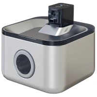 PawHut Fontaine à eau pour chat automatique en inox 4,2L, silencieuse, distributeur eau chat 3 filtre et chargeur USB, argent(m-1)