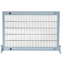 PawHut Hundeschutzgitter, Treppenschutzgitter, 180 cm hoch, höhenverstellbar, Grau + Schwarz(m-10)