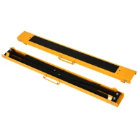 HOMCOM Arbeits Bock, Sägepferd, Unterstellbock, Klappbar, Rutschfest, Stahl, Orange, Schwarz, 99,5 x 50 x 78 cm, Belastbarkeit 125 kg(m-15)