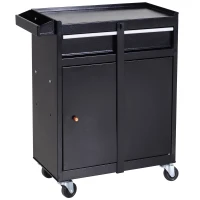 DURHAND Werkstattwagen Werkzeugschrank Werkzeugkasten mit 5 Schubladen 360°-Rollen Metall 60 x 28 x 104,5 cm(m-12)