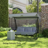 Outsunny 145 x 200Wcm Swing Chair Canopy Replacement - Dark Grey(m-6)