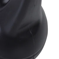 HOMCOM Kettlebell 8 kg, haltère avec poignée ergonomique, haltère à boule, musculation, entraînement, 22 x 17 x 24 cm noir(m-9)