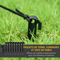 Outsunny Arche de citrouille gonflable d'Halloween 150 cm avec fantôme mignon décoration gonflable d'Halloween avec lumières LED(m-7)