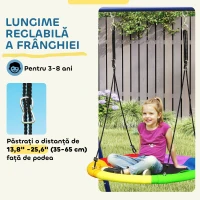 AIYAPLAY Set Leagăn de Grădină 6 în 1 pentru Copii 3-8 Ani, 350x183x200 cm, Multicolor(m-5)