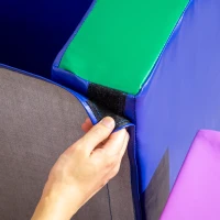 HOMCOM Set de Joacă pentru Copii 12-36 Luni cu 7 Blocuri din PU și EPE Multicolor(m-8)