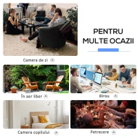 Outsunny Lampă Antițânțari cu Lumină UV, 3W, pentru Interior și Exterior, Negru(m-4)