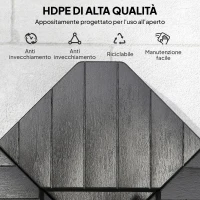 Outsunny Set 4 Mattonelle Base per Ombrellone a Braccio Riempibili con Acqua o Sabbia fino a 80 kg, Nero(m-7)