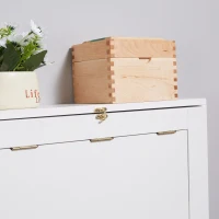 HOMCOM Klappbarer Wandtisch, wandmontierter Klappschreibtisch mit Regalen für Wohnzimmer, Esszimmer, Home Office, 93,8 x 60 x 147 cm, weiß(m-4)