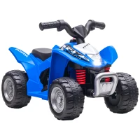 AIYAPLAY Honda Licensed Kids Electric Quad Bike, 6V ATV Ride On for Ages 1.5-3 Years, Blue(m-10)