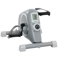SPORTNOW Pedal Exerciser with Eight Level Magnetic Resistance, with Eight-Level Magnetic Resistance, Grey(m-1)