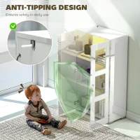 HOMCOM High Gloss Sideboard, Display Cabinet with 16-Colour RGB LED Lights and Remote Control, Modern Storage Cupboard with Glass Doors and Shelves for Living Room, Dining Room, Kitchen, White(m-8)