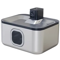 PawHut Fuente para Gatos de Acero Inoxidable 5L Bebedero Gatos Automático con Luz LED Bomba Súper Silenciosa y Filtro Plata(m-11)