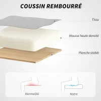 HOMCOM Fauteuil de bureau, chaise de bureau ergonomique avec hauteur réglable, fonction de bascule, 62 x 73 x 105-113 cm, gris(m-5)