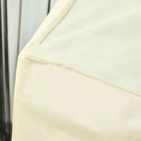 Outsunny Capa Protetora para Banco 2 Lugares Capa Protetora de Móveis Impermeável Exterior Jardim Proteção contra Chuva e Sol 140x84x56/94cm Creme(m-7)