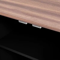 PawHut Pet Feeding Station with Raised Dog Bowls, Adjustable Panel, Hooks, Black(m-8)