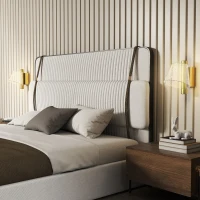 HOMCOM Led Wall Lamp 2 Pack, 5W Modern Indoor Starry Wall Light, Colour Temperature Adjustable 3000K/4000K/6500K, for Bedroom, Living Room, Hallway, Stairs, Gold Tone(m-8)