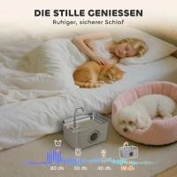 PawHut Katzenbrunnen 3,2L Trinkbrunnen für Katzen mit leiser Pumpe Aktivkohlefilter(m-8)
