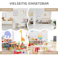 HOMCOM Kinderboekenrek met Lade en Vakken, 60 x 29,9 x 90 cm, Grijs(m-7)