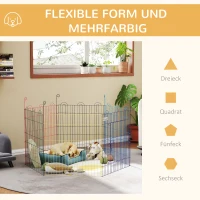 PawHut Pet Playpen Crate, with Six Panels, Door, for Indoors and Outdoors(m-5)