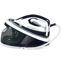 HOMCOM Ferro da Stiro 2600W 100 g/min, Funzione ECO, Suola in Ceramica, Sistema Anti-Calcare, Serbatoio Estraibile 1,5 L, Blu(m-5)