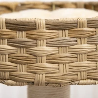 PawHut Kratzbaum Rattan 95 cm Höhe 3-Stufiger Katzenbaum mit Platform, Katzenbett, Kletterbaum mit Katzenhöhle Sisalstämmen Spielbälle Katzenmöbel Sisal Natur+Beige(m-9)
