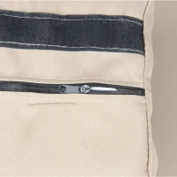 Outsunny strandstoel 3-zits ligbed met dak 2 klaptafels voetenbank chaise longue 5-traps rugleuning XXL polyrotan naturel 150 x 79 x 160 cm(m-10)