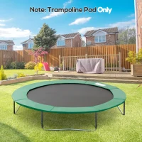 HOMCOM Couvre Ressort Coussin Toile BÂCHE À Ressorts pour Trampoline 8FT Ø 244 CM Vert Neuf(m-2)