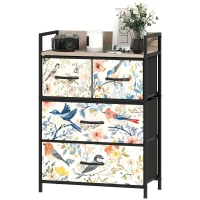 HOMCOM 4-Drawer Chest of Drawers - White(m-11)