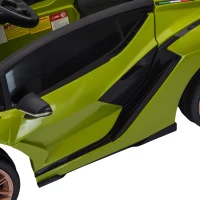 HOMCOM Kinder-Elektroauto, Lamborghini, 3-5 km/h, Fernsteuerung, für 3-5 Jahre, Grün(m-12)