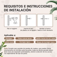 PawHut Juego de Pared de Escalada para Gatos con Postes de Sisal Plataforma Doble con Escalera y 1 Plataforma para Saltar Gris(m-7)