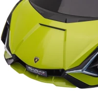 HOMCOM Kinder-Elektroauto, Lamborghini, 3-5 km/h, Fernsteuerung, für 3-5 Jahre, Grün(m-10)
