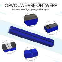 HOMCOM 210 cm balansbalk gym beam indoor outdoor tot 120 kg blauw(m-5)