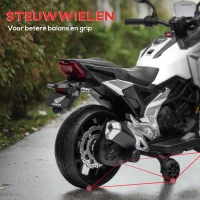 AIYAPLAY Elektrische Kinder Motor Honda, 3 km/u, Muziek & Licht, 3-6 Jaar, tot 30 kg, Wit(m-5)