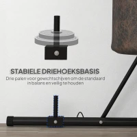 SPORTNOW Set van 2 kunstmatige buxusbomen, 2 buxusbomen, voor buiten, 17 cm x 17 cm x 60 cm, groen + bruin + zwart(m-6)