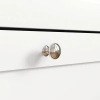 HOMCOM Mobile a scarpe 12 paia, mobile d'ingresso con 2 cassetti ribaltabili e ripiani regolabili, 60 x 24 x 80 cm, bianco(m-4)