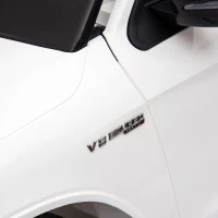 HOMCOM Kinderfahrzeug 12V Mercedes-Benz AMG GLC63S COUPE lizenzierter Elektroauto mit Fernbedienung Sicherheitsgurt  2 x 35W Motoren MP337-60 Monate Weiß 115 x 70 x 55 cm(m-11)