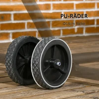 Outsunny Hängemattenrad-Kit für Hängemattenständer, 20 cm x 18 cm x 18 cm, Schwarz(m-6)