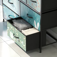 HOMCOM 7-Drawer Chest of Drawers - Blue(m-9)