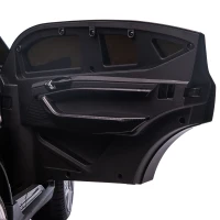 HOMCOM Elektro Kinderauto 12V Elektrofahrzeug Audi E-tron Elektroauto mit Fernbedienung, Sicherheitsgurt, Musik (MP3/USB/TF), Kinderfahrzeug für Kinder 3-5 Jahre, 3-5 km/h, Schwarz(m-12)