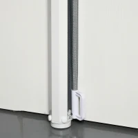 PawHut Retractable Pet Safety Gate, Folding Dog Barrier, Grey(m-7)