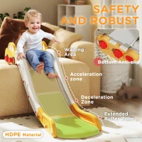 AIYAPLAY Kids Slide for Bed, Sofa, with Extended Length, Easy to assemble and Store, Yellow(m-5)