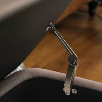 HOMCOM Linen-Look 92 x 31cm Storage Ottoman - Dark Brown(m-7)