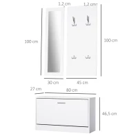 Ensemble de meubles d'entrée design contemporain(m-3)